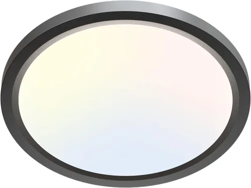 Miniatura 21 de Zemty Paquete de 8 lámparas de techo LED de montaje empotrado de 12 pulgadas, lámpara de techo súper delgada de 28 W 3200 lm, lámpara de techo Negro