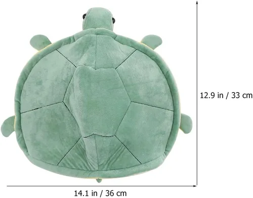 PRETYZOOM Sombrero de felpa con forma de tortuga, carcasa de espuma suave para un uso cómodo durante todo el día, gorro ligero para accesorios de