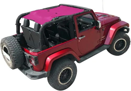 Miniatura 49 de Shadeidea JK - Parasol superior compatible con Jeep Wrangler JKU, cubierta de techo de malla suave (2007-2018) - Bloqueador de ruido de viento UV