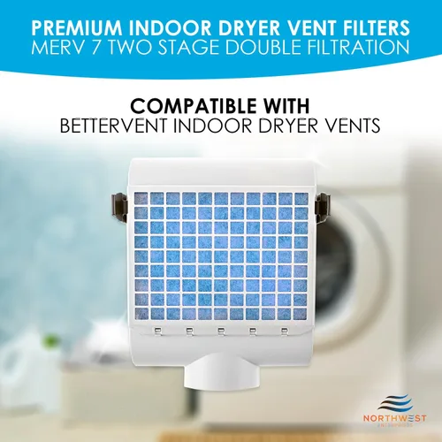 Miniatura 2 de Filtro de repuesto para secadora - Compatible con sistemas de ventilación de secadora Better Vent para interiores - Filtros de secadora