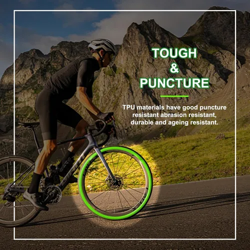 Miniatura 3 de Tubo interior de bicicleta TPU 700C × 18-32C: tubo ligero para bicicleta de carretera con válvulas Presta de 1.772 in/2.559 in/3.346 in