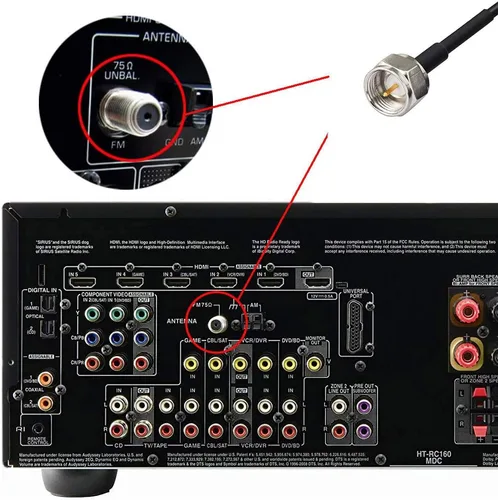Miniatura 5 de Bingfu Antena FM Base magnética Antena de radio FM para Pioneer Onkyo, Yamaha, Marantz, Sherwood, radio digital HD, radio FM, Bluetooth, receptor