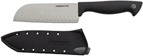 Miniatura 16 de Farberware Edgekeeper – Cuchillo de carnicero de 15 cm con cubierta autoafilable, cuchillo de cocina de acero inoxidable de alto carbono con mango