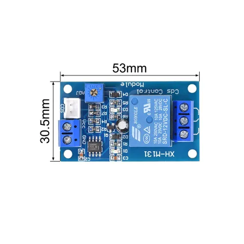 Miniatura 2 de uxcell Detección de intensidad de luz del módulo de sensor fotosensible con cable DC 12V 2pcs