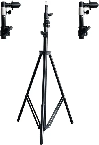Kate Kit de Soporte de Fondo Plegable de 8 Pies para Telones de Fondo Emergentes Marco de Trípode con Abrazadera para Pantallas Verdes Chroma Key,