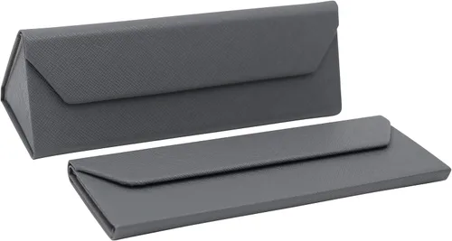 Miniatura 139 de Real Sic Funda para lentes de sol para hombres y mujeres, soporte magnético plegable para lentes de sol, inspirado en el color sólido