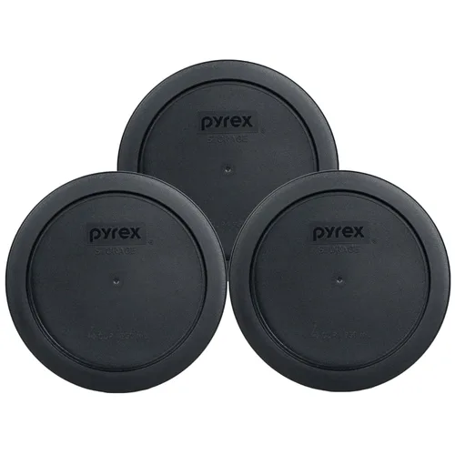 Miniatura 9 de Pyrex 7201-PC 4 tazas azul tapa de repuesto para almacenamiento de alimentos (paquete de 4) - Fabricado en Estados Unidos Azul oscuro