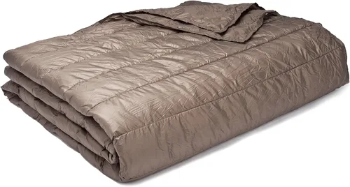 Miniatura 4 de PUFF Down - Manta alternativa para interiores y exteriores, resistente al agua, con funda de nailon extra fuerte, individual, peltre