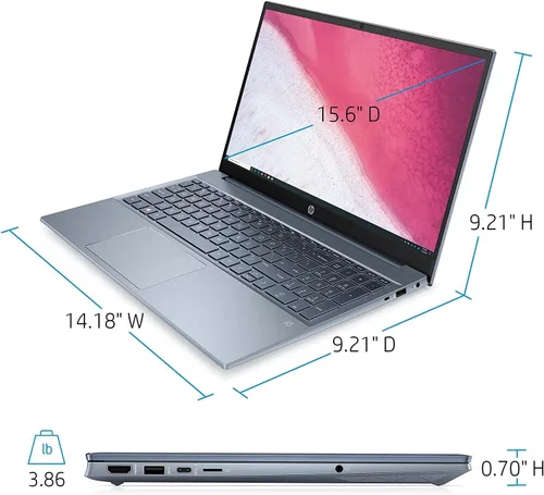 Miniatura 3 de HP Laptop Pavilion 2022 FHD 1080P IPS de 15.6 pulgadas, AMD Ryzen 7-5700U de 8 núcleos (hasta 4.3 GHz, Beat i7-1180G7), 32 GB de RAM, 1 TB NVMe SSD
