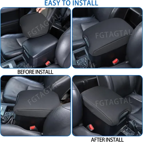 Miniatura 6 de Funda para reposabrazos de consola central para Toyot@Land Cruiser Prado FJ150 150 2010-2023, funda de cojín de tela para reposabrazos de consola