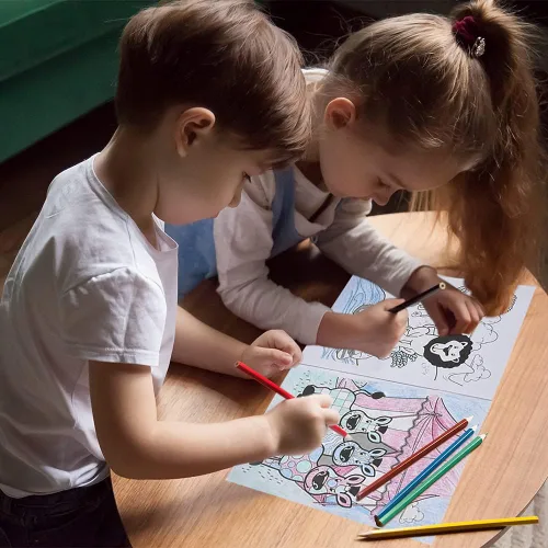 Miniatura 6 de ArtCreativity Libros para colorear de animales del zoológico para niños, paquete de 12, folletos de colores grandes de 8.25 x 11 pulgadas, premios