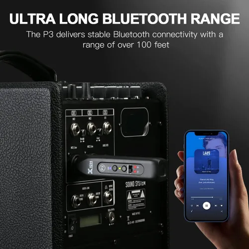 Miniatura 3 de Xvive P3D Bluetooth XLR receptor par para mezclador de audio, PA activo, sistemas DJ