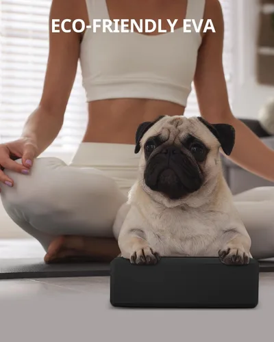 Miniatura 6 de Trideer - Bloques de yoga (paquete de 2), bloques de espuma suave antideslizantes con bordes biselados para alineación y estiramiento en yoga