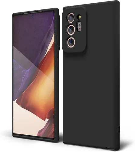 Miniatura 20 de oakxco Funda para teléfono Samsung Galaxy Note 20 Ultra de silicona líquida, bonita funda delgada y fina de goma suave TPU lisa y suave de gel
