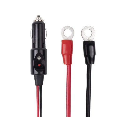 Miniatura 5 de Enchufe de cigarrillos macho a macho de 12 AWG resistente para encendedor de cigarrillos, cable de carga con luces LED de 3 pies (3 pies)