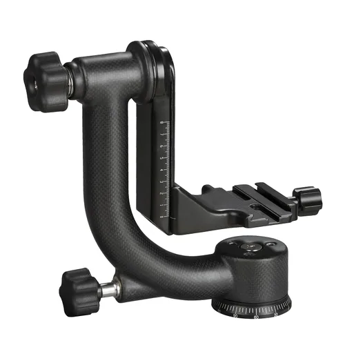 Movo GH800 Cabezal de trípode de cardán profesional de fibra de carbono con placa de liberación rápida Arca-Swiss - para fotografía de aves y vida