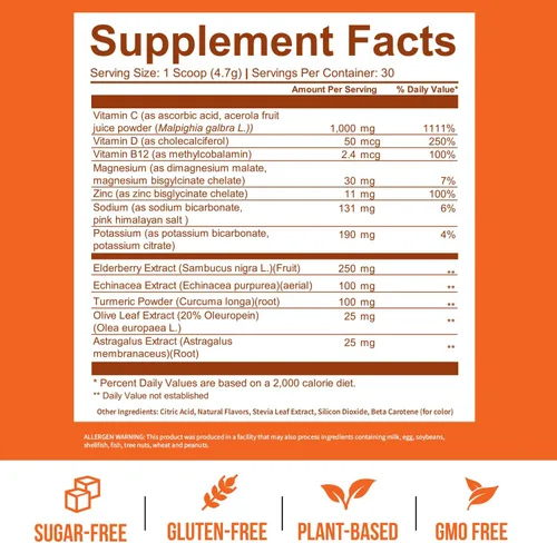 Miniatura 5 de GOBIOTIX Vitamina C - Suplemento de apoyo de defensa inmunológica - Potenciador de bienestar en polvo de inmunidad - Superalimento vegano - Baya