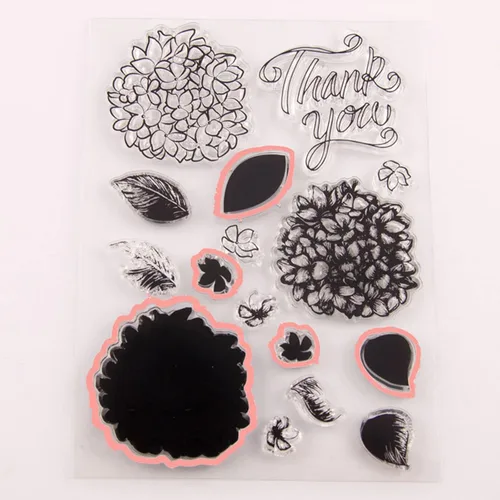 Miniatura 5 de Juegos de sellos y troqueles de silicona transparentes para hacer tarjetas, plantillas de corte para álbumes de recortes, álbum de fotos, papel