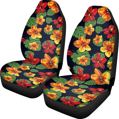 Miniatura 27 de INSTANTARTS Fundas de asiento de coche con diseño de dalia estética, solo para asientos delanteros, protector de asiento de vehículo, 2 unids/set