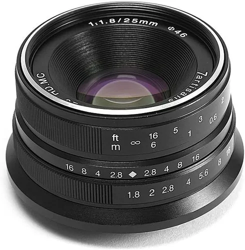Miniatura 7 de 7artisans 25mm F1.8 APS-C Lente fija manual para cámaras Fuji X-A1 X-A10 X-A2, X-A3 X-at X-M1 XM2 X-T1 X-T10 X-T2 X-T20 X-Pro1 X-Pro2 X-E1 X-E2