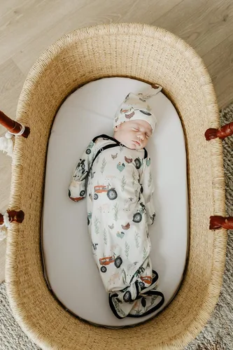 Miniatura 4 de Copper Pearl Baby Beanie Hat Top Knot