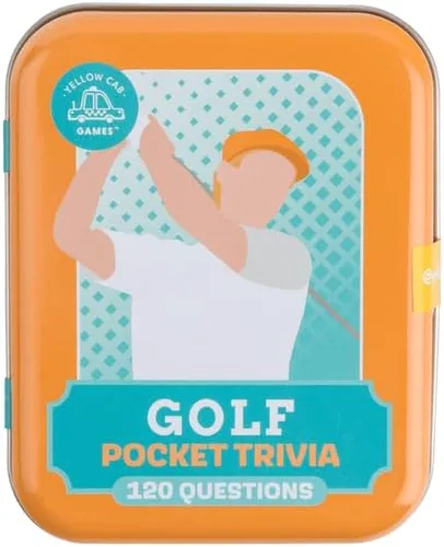 Sports Trivial Pursuit Game – Juego de cartas de golf divertido y desafiante juego de 60 cartas con 120 preguntas – Juegos de trivia de bolsillo