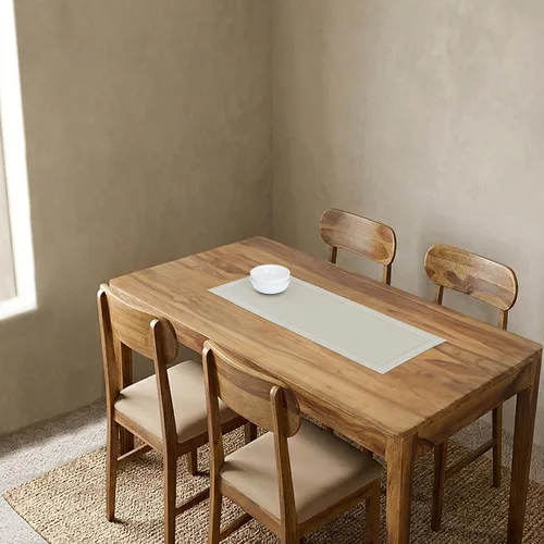 Miniatura 3 de Solino Home - Camino de mesa de lino, camino de mesa clásico de 14 x 36 pulgadas, lino europeo 100 % lino puro, hecho a mano