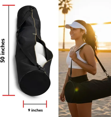 Miniatura 2 de BSN Sports Macgregor Volleyball Carry Bag, Black ,9 X 50-Inch
