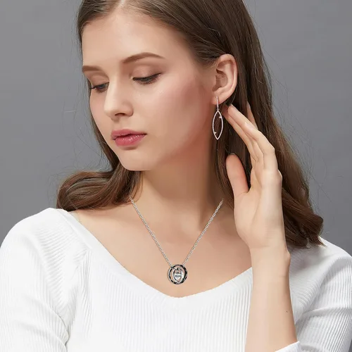 Miniatura 13 de XIUDA Collar de urna de cremación para cenizas, recuerdo tallado con recuerdo eterno de acero inoxidable, joyería conmemorativa para cenizas