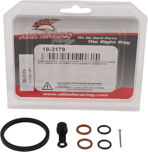 Miniatura 3 de All Balls Kit de reconstrucción de pinza de carreras delantera 18-3179 compatible con/repuesto para Honda CB 350 F 1972-74, CB 500 K Four 1974, CB