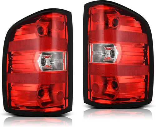 AUTOSAVER88 Luz trasera con bombilla y arnés compatible con Chevy Silverado 1500/2500HD/3500HD 2007-2013, Silverado 2500 HD/3500 HD 2014, GMC Sierra