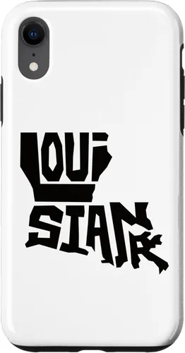 Miniatura 9 de Funda para iPhone 11 Pro Max Patriotic Home State Map of Louisiana Text Art Shape Design