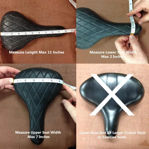 Miniatura 2 de Funda de asiento de bicicleta de piel de oveja de ajuste seguro - Engel