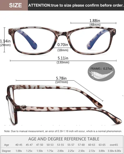 Miniatura 3 de EYEURL Gafas de lectura para mujer, con bloqueo de luz azul, paquete de 2 lentes ligeros para computadora + 3.5 lentes de bloqueo de deslumbramiento