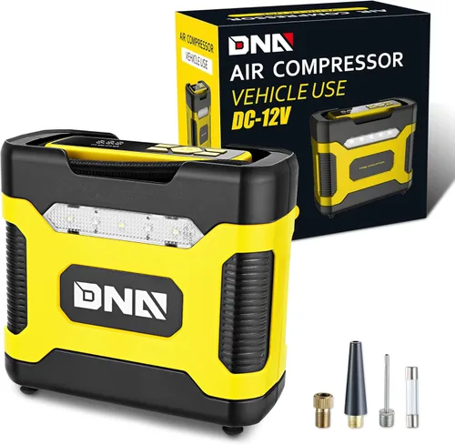 Miniatura 8 de DNA MOTORING TOOLS-00213 Inflador de neumáticos digital azul de 12V CC, compresor de aire portátil con manómetro para autos, bicicletas