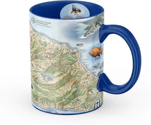 Miniatura 39 de Xplorer Maps Boston Map Taza de cerámica (16 onzas) – Taza de café sin BPA para bebidas calientes y frías – perfecta para oficina, hogar o regalo