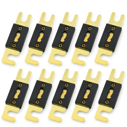 Miniatura 19 de Baomain Paquete de 2 fusibles ANL de 300 A a granel con terminales chapados en oro para audio de automóvil, amplificador, camión, barco, RV