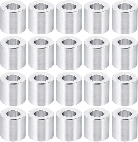 Miniatura 11 de PATIKIL Espaciador de aluminio M4, paquete de 20 unidades de 0.165 in de diámetro interior x 0.315 in de diámetro exterior x 0.157 in de largo
