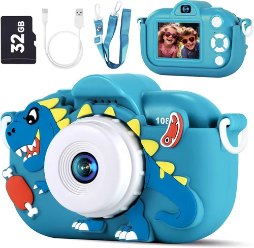 Cámara digital para niños pequeños de YEEHAO, juguetes para niños de 3 a 9 años, cámara de video para niños pequeños de 1080P, regalos de Navidad y