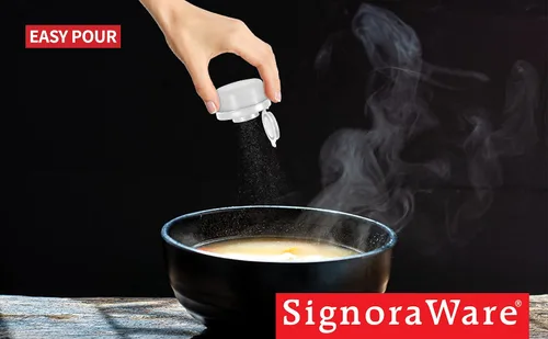 Miniatura 5 de SIGNORAWARE - Juego de 2 saleros y pimenteros pequeños a prueba de humedad, para ir de campamento, picnic, al aire libre, cocina, loncheras, juego