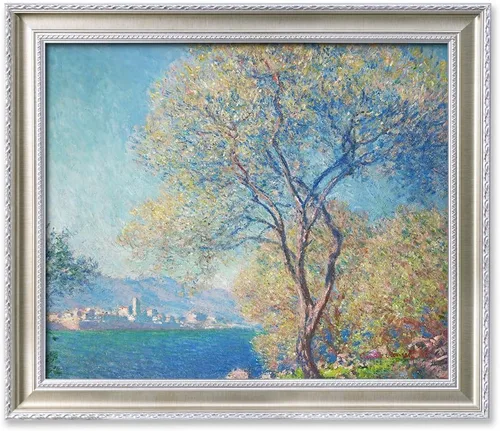 Miniatura 47 de IPIC - Reproducción artística de los lirios de agua de Claude Monet 1906, impresiones giclée coinciden con el marco dorado clásico, arte de pared