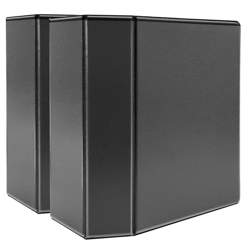 Miniatura 12 de Amazon Basics Archivadores de 3 argollas de 3 pulgadas, organizador con argollas en D, 2 paquetes, para la escuela, oficina en casa, color blanco