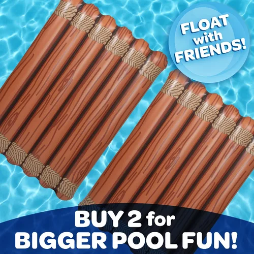 Miniatura 6 de Flotador inflable gigante para piscina para varias personas, capacidad de peso de más de 600 libras, 5 pies de largo, resistente, 4 veces más grueso