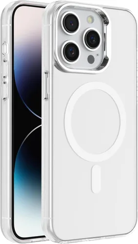 Miniatura 27 de S. Tedazo Funda magnética para iPhone 7/8 Plus (5.5 pulgadas) compatible con MagSafe, [no amarillenta] delgada, a prueba de golpes, funda para Negro