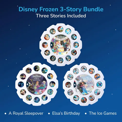 Miniatura 8 de Moonlite Carretes de cuentos Storytime, juego de 3 historias, Disney Frozen Stories, Historias digitales para proyector, regalos de aprendizaje