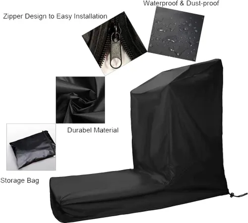 Miniatura 3 de Funda para cinta de correr al aire libre, a prueba de polvo, impermeable, para gimnasio en casa, impermeable, para cintas de correr no plegables