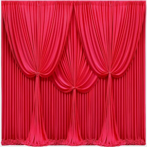 Miniatura 21 de Cortinas de fondo azul bebé de 8 x 10 pies para bodas, cortinas de fondo de poliéster sin arrugas, para baby shower, fiestas de cumpleaños
