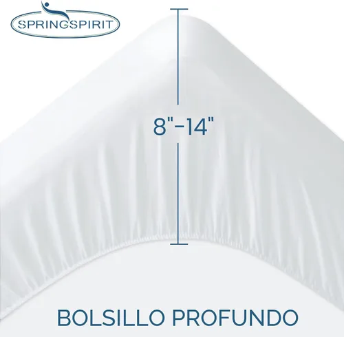 Miniatura 3 de Cubrecolchón de tela de toalla impermeable, para colchones de hasta 14 pulgadas de alto, para dormitorio universitario, ultrasuave, silencioso