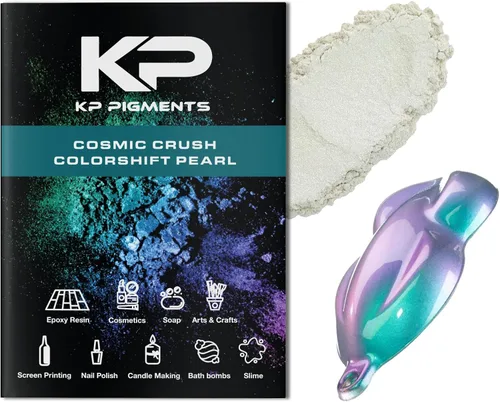 Miniatura 9 de KP Pigments Cosmic Crush ColorShift Pearlescent - Polvo de mica fina 100% puro, pigmentado de forma natural, multiusos, manualidades, tinte