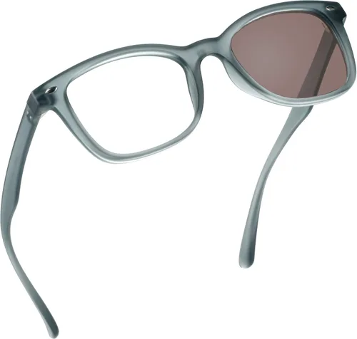 Miniatura 19 de YEIN Lentes de bloqueo de luz azul, lentes de sol grises fotocromáticos, antifatiga ocular, lentes de lectura, lentes para mujeres/hombres, 01-1401